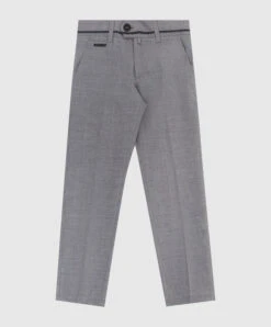 Children's Light Gray Wool Trousers