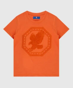 Children's Orange T-shirt With Emblem