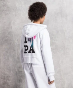 Palm Angels I Love PA White Sports Jacket -Summer Fashion Clothing 89936add 3076 49f7 ac53 dcfb221d45d5