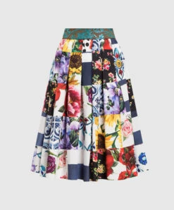 Dolce & Gabbana Skirt In Patchwork Technique