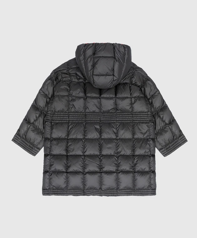 Children's Gray Almane Down Jacket With A Curly Stitch 2 Children's Gray Almane Down Jacket With A Curly Stitch - Image 2
