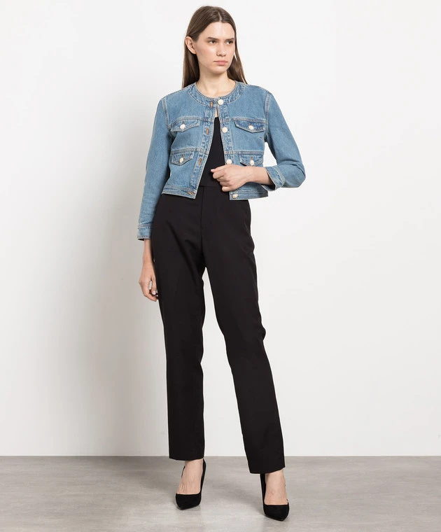 Magda Butrym Blue Denim Jacket 2 Magda Butrym Blue Denim Jacket - Image 2