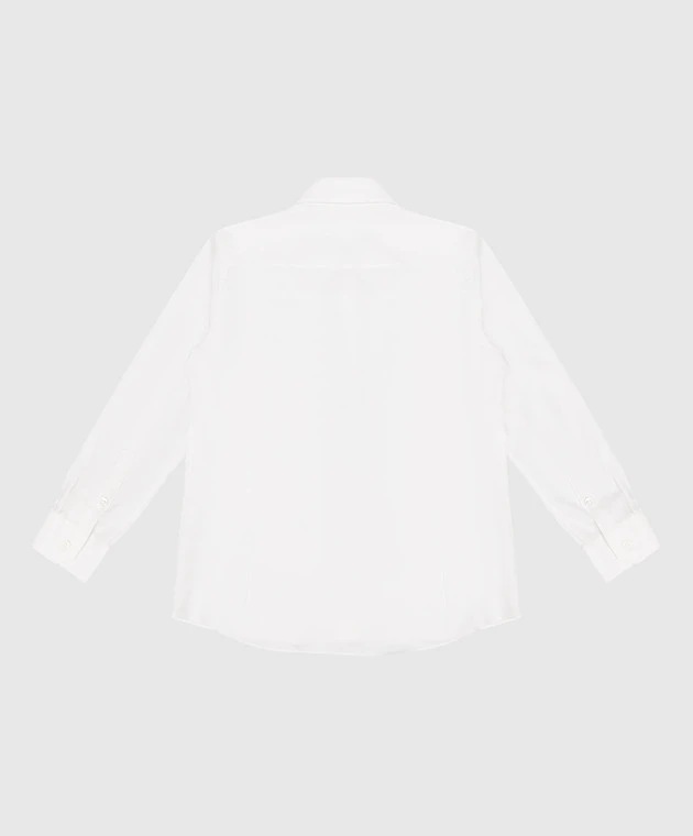 Children's White Shirt In A Geometric Pattern 2 Children's White Shirt In A Geometric Pattern - Image 2