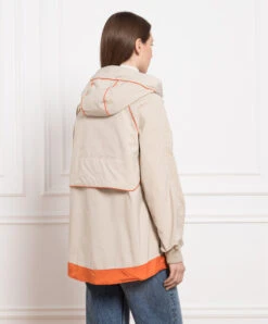 Beige Windbreaker With Logo Embroidery -Summer Fashion Clothing 8c95cf0e cb71 4c9c 844f 8a7cb16641da