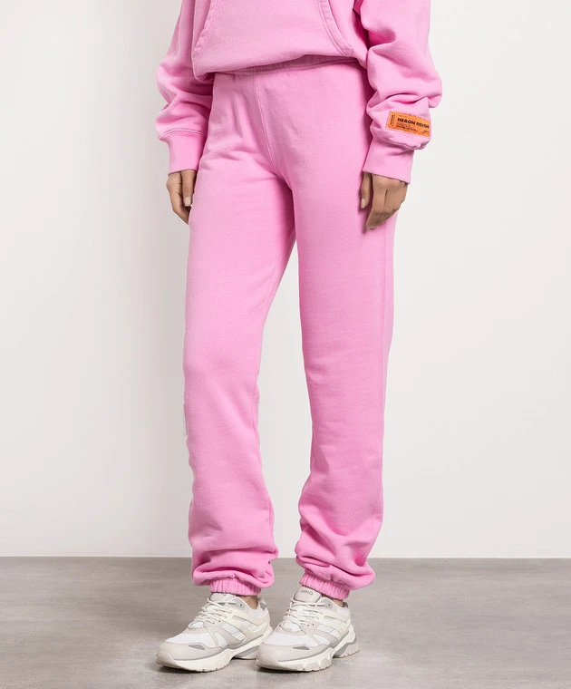 Pink Joggers With Logo Print 3 Pink Joggers With Logo Print - Image 3