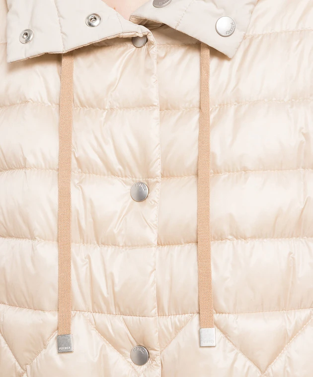 Peserico Beige Two-sided Down Jacket With Monil Chain 5 Peserico Beige Two-sided Down Jacket With Monil Chain - Image 5