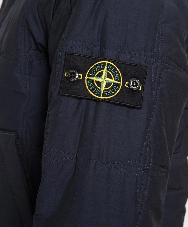 Stone Island Blue Jacket With Logo 5 Stone Island Blue Jacket With Logo - Image 5