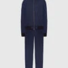 Blue Checkered Wool Tracksuit