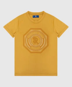 Children's Mustard T-shirt With Embroidery