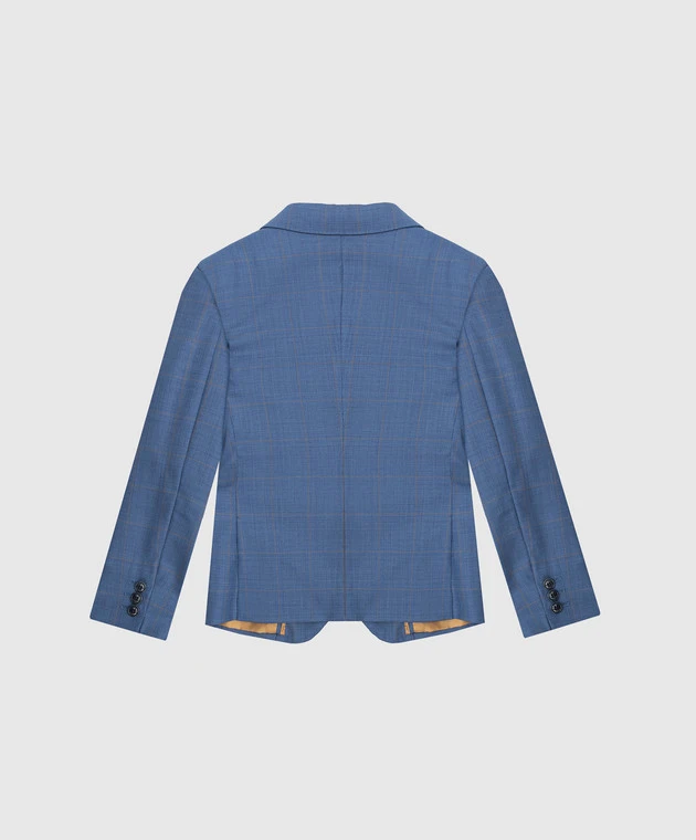 Checked Wool Jacket For Children 2 Checked Wool Jacket For Children - Image 2