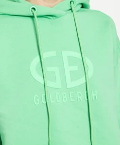 GOLDBERGH Green Harvard Hoodie With Textured Logo -Summer Fashion Clothing 90ede63b 1f43 4458 b7fc 19cc2d85cc3f