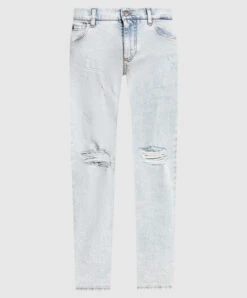 Dolce & Gabbana Blue Slim Jeans With Slits