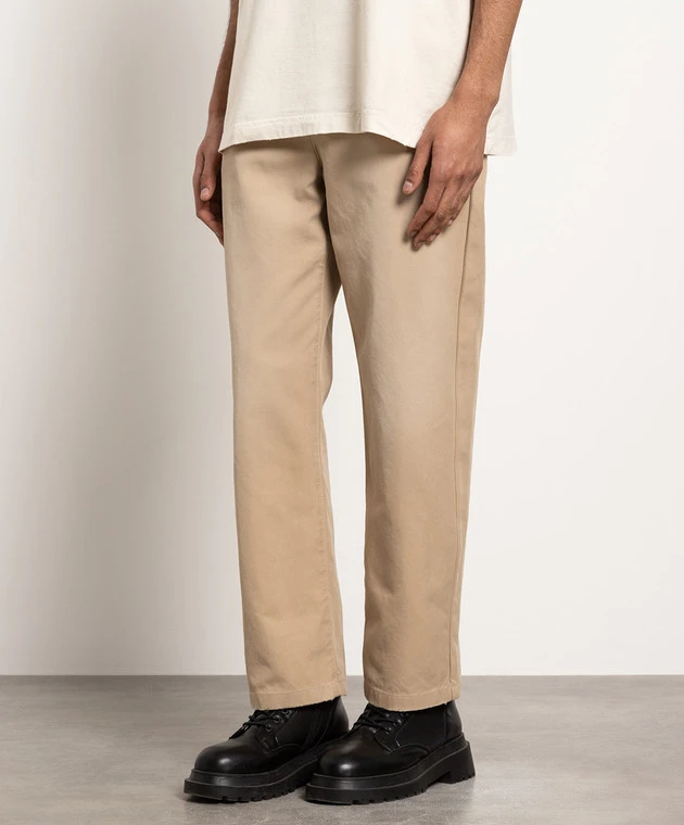 Palm Angels Brown Pants With Logo Print 3 Palm Angels Brown Pants With Logo Print - Image 3