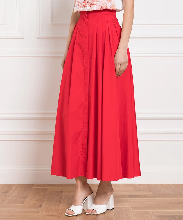 Max Mara Sera Red Skirt 3 Max Mara Sera Red Skirt - Image 3