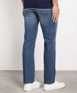 Blue Jeans With Logo Patch 8 Blue Jeans With Logo Patch -Summer Fashion Clothing 940825e7 c182 4849 bbe6 55966d476377