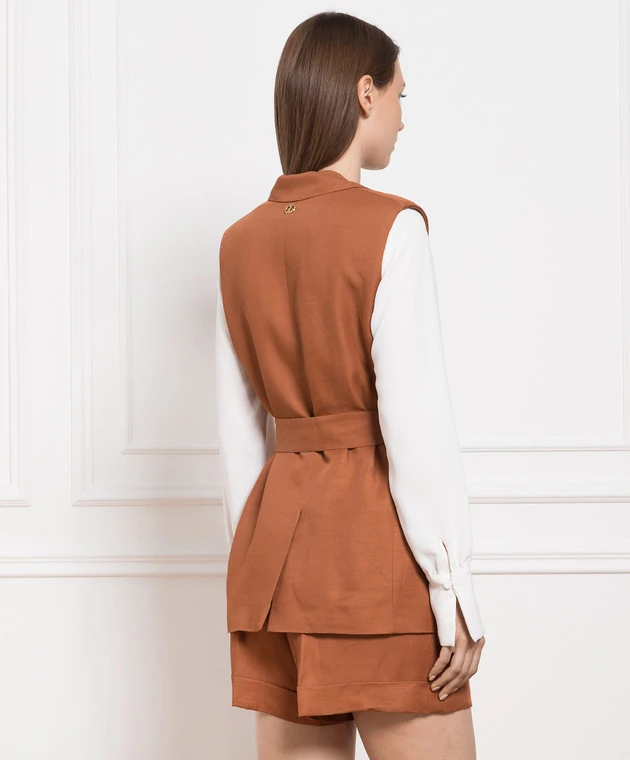 TWINSET Brown Vest 4 TWINSET Brown Vest - Image 4