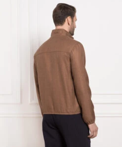 Brown Wool, Silk And Linen Jacket -Summer Fashion Clothing 944c933e 5e49 4769 98f1 ece759a41143