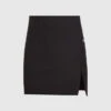 Off-White Black Mini Skirt With Logo Print