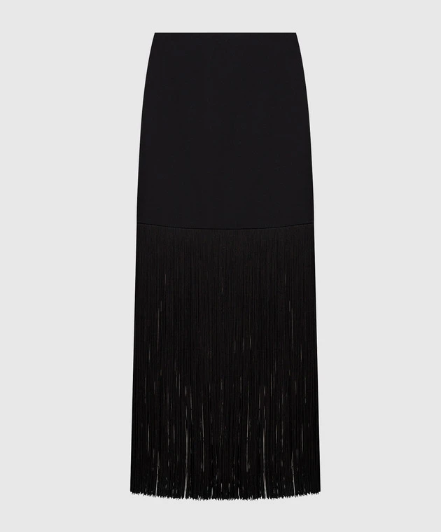 Michael Kors Black Skirt With Fringe 1 Michael Kors Black Skirt With Fringe