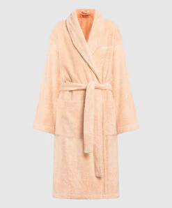 Off-White Orange Robe With Logo Embroidery