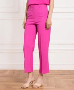 THEORY Pink Pants Made Of Wool -Summer Fashion Clothing 98bce485 74a7 4acc 8d1a 2b0a555a1a6a