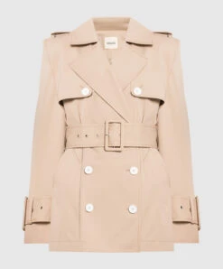 Brown Double-breasted Trench Coat DECLAN