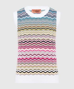 Missoni Vest In A Geometric Pattern