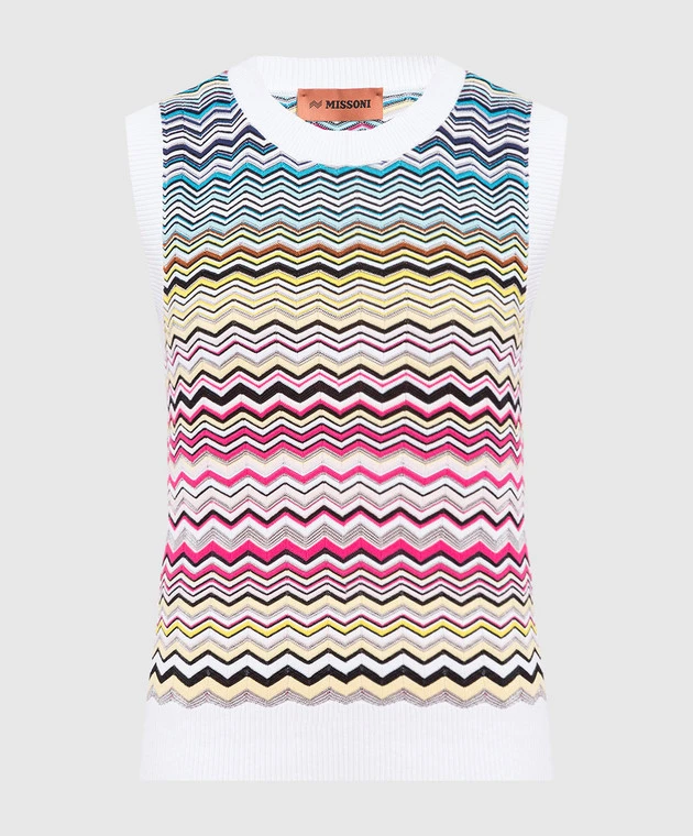 Missoni Vest In A Geometric Pattern 1 Missoni Vest In A Geometric Pattern