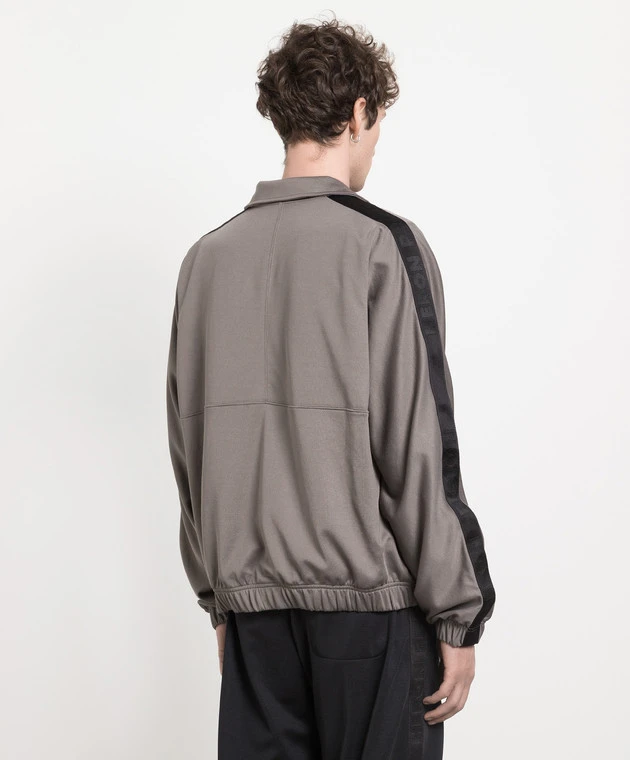 Gray Sports Jacket With A Logo 4 Gray Sports Jacket With A Logo - Image 4