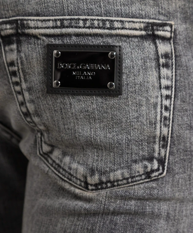 Dolce & Gabbana Gray Slim Jeans With A Vintage Effect 5 Dolce & Gabbana Gray Slim Jeans With A Vintage Effect - Image 5