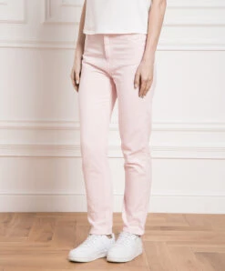 TWINSET Pink Jeans With Logo Patch -Summer Fashion Clothing a007a454 0b1e 4053 a489 51634fc46fb0