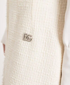 Dolce & Gabbana Beige Wool Tweed Skirt With DG Logo 9 Dolce & Gabbana Beige Wool Tweed Skirt With DG Logo -Summer Fashion Clothing a1666b7b ceee 4ddd 8259 755d36a55e71