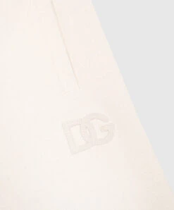 Dolce & Gabbana Children's Beige Joggers With A Logo -Summer Fashion Clothing a25539ea 6553 4932 98c6 d61f97365176