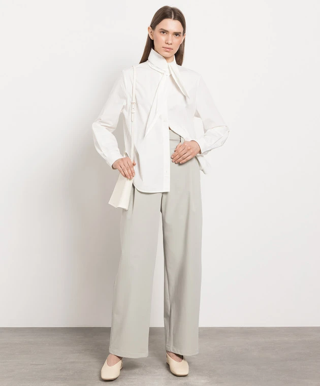 Philosophy Di Lorenzo Serafini Green Trousers With A High Fit 2 Philosophy Di Lorenzo Serafini Green Trousers With A High Fit - Image 2