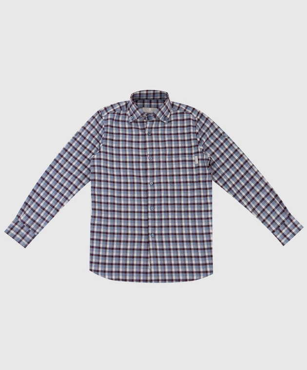 Children's Light Blue Checked Shirt 1 Children's Light Blue Checked Shirt