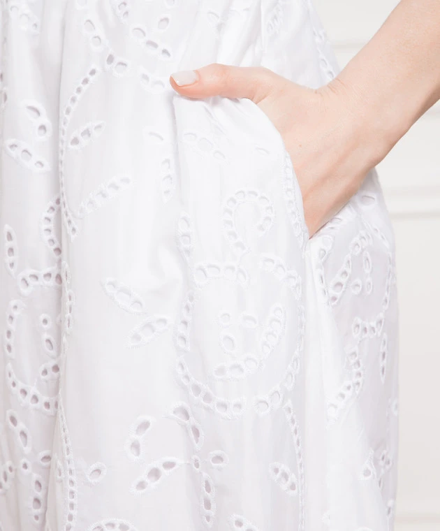 MAX & Co. White Dress With Broderie Embroidery 5 MAX & Co. White Dress With Broderie Embroidery - Image 5