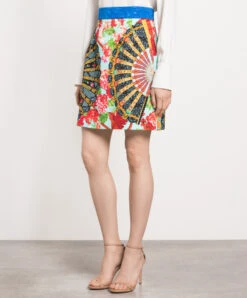 Dolce & Gabbana Blue Printed Skirt 7 Dolce & Gabbana Blue Printed Skirt -Summer Fashion Clothing a52b73e8 3ff2 4c95 9970 51a2817a584a