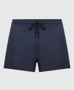Vilebrequin Micro Carreaux Blue Wool Swim Shorts