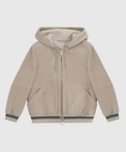 Children's Leather Jacket With Emblem