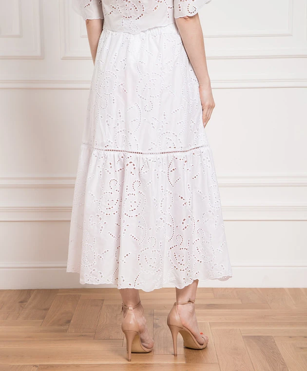 MAX & Co. White Dress With Broderie Embroidery 4 MAX & Co. White Dress With Broderie Embroidery - Image 4