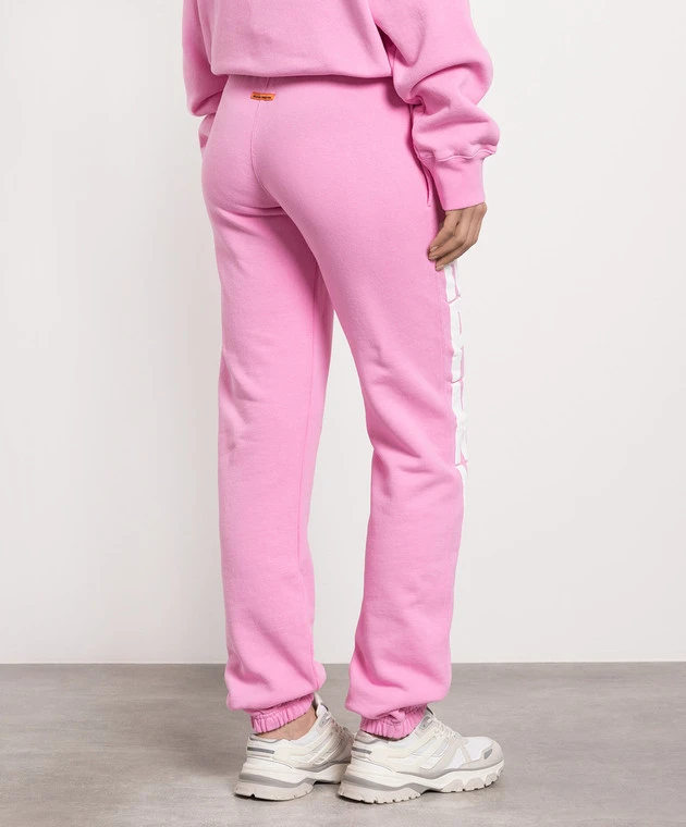 Pink Joggers With Logo Print 4 Pink Joggers With Logo Print - Image 4
