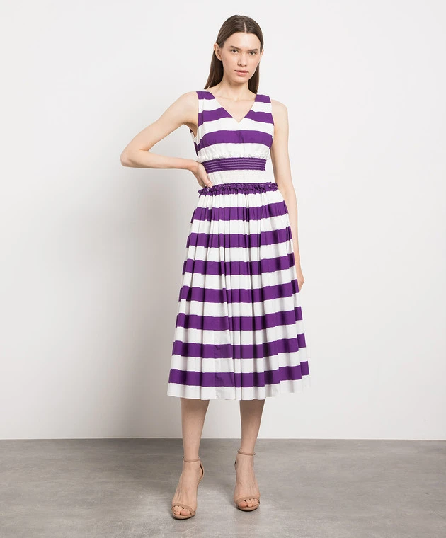 Dolce & Gabbana Striped Midi Dress 2 Dolce & Gabbana Striped Midi Dress - Image 2