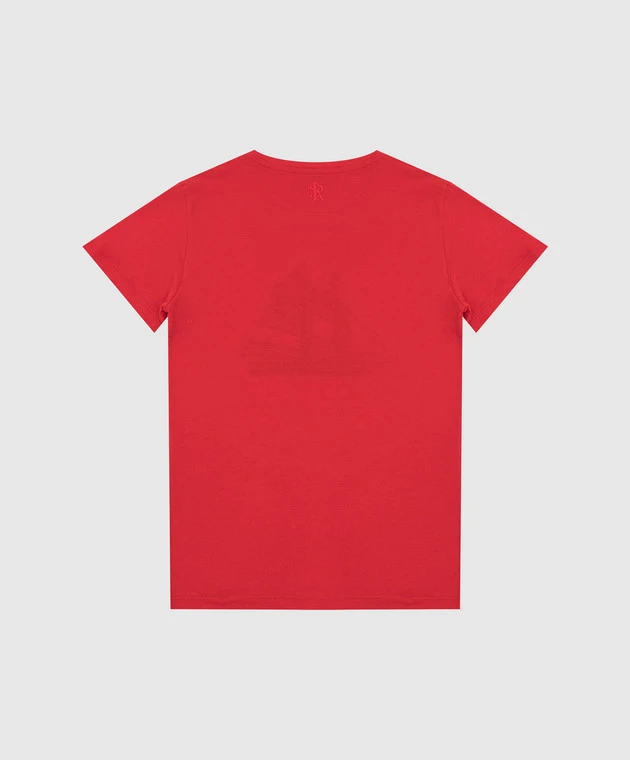 Children's Red T-shirt With Embroidery 2 Children's Red T-shirt With Embroidery - Image 2