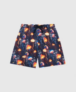 Vilebrequin Children's Blue Jim Swimming Shorts In A Print