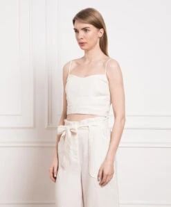 MAX & Co. Beige Linen Top -Summer Fashion Clothing aa145b7e e829 4386 a94f 891c4f4d279f