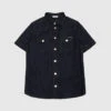 Dolce & Gabbana Children's Blue Denim Shirt With Metallic Logo
