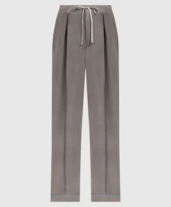 Maison Margiela Gray Pants Made Of Wool