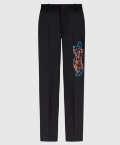 Off-White Black Pants With A Patch