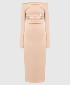 Dolce & Gabbana Beige Dress With Drapery