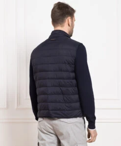 Peserico Blue Down Vest -Summer Fashion Clothing accaa187 f451 435d 869d ec6ab8f3f80d